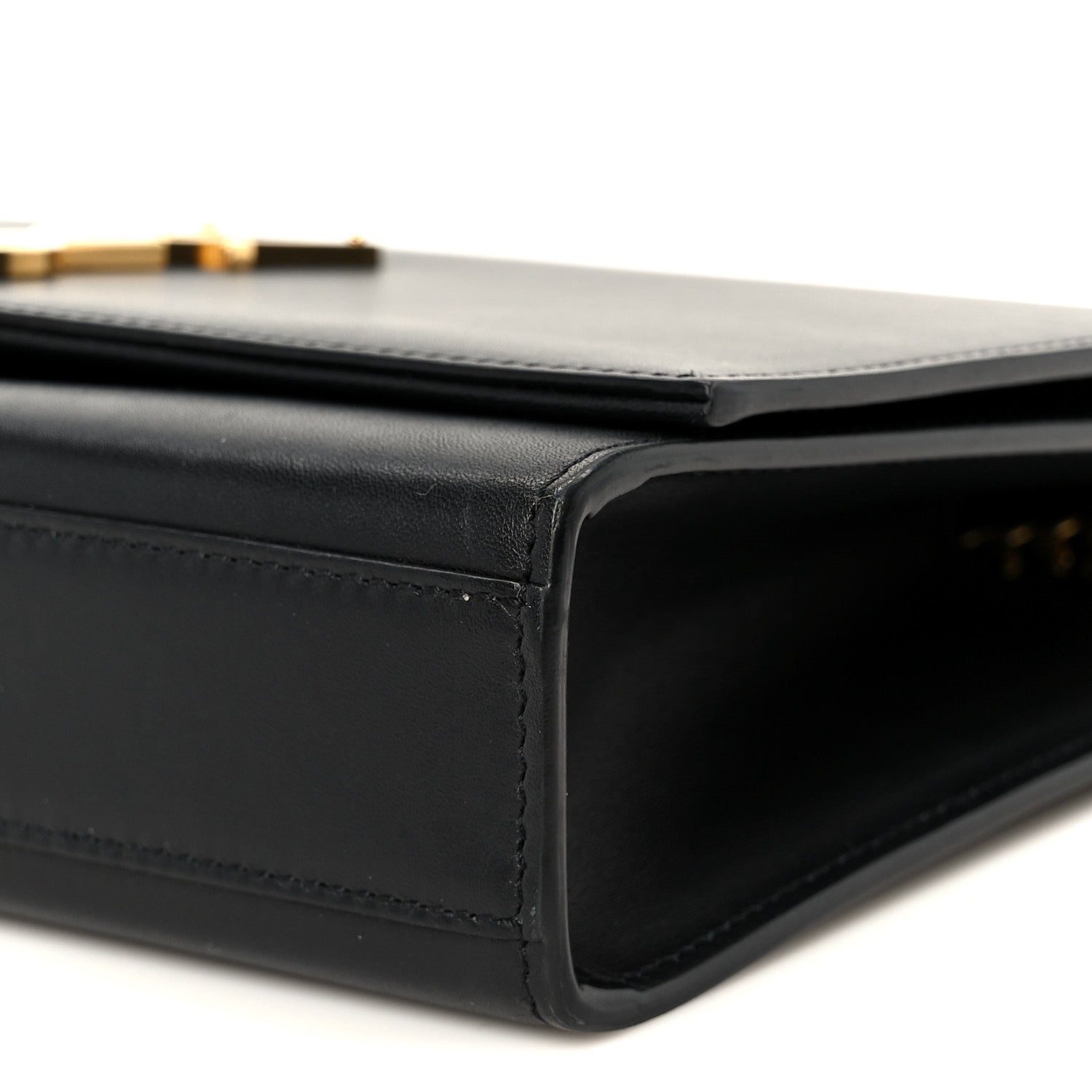 Saint Laurent Smooth Calfskin Medium Classic Monogram Kate Tassel Satchel Black 10 of 11