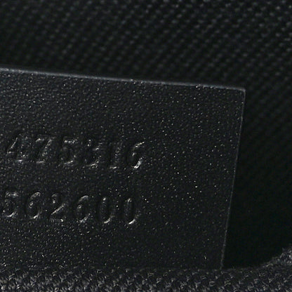Gucci GG Supreme Monogram Selleria Calfskin Web New Web Cosmetic Case Black 7 of 9