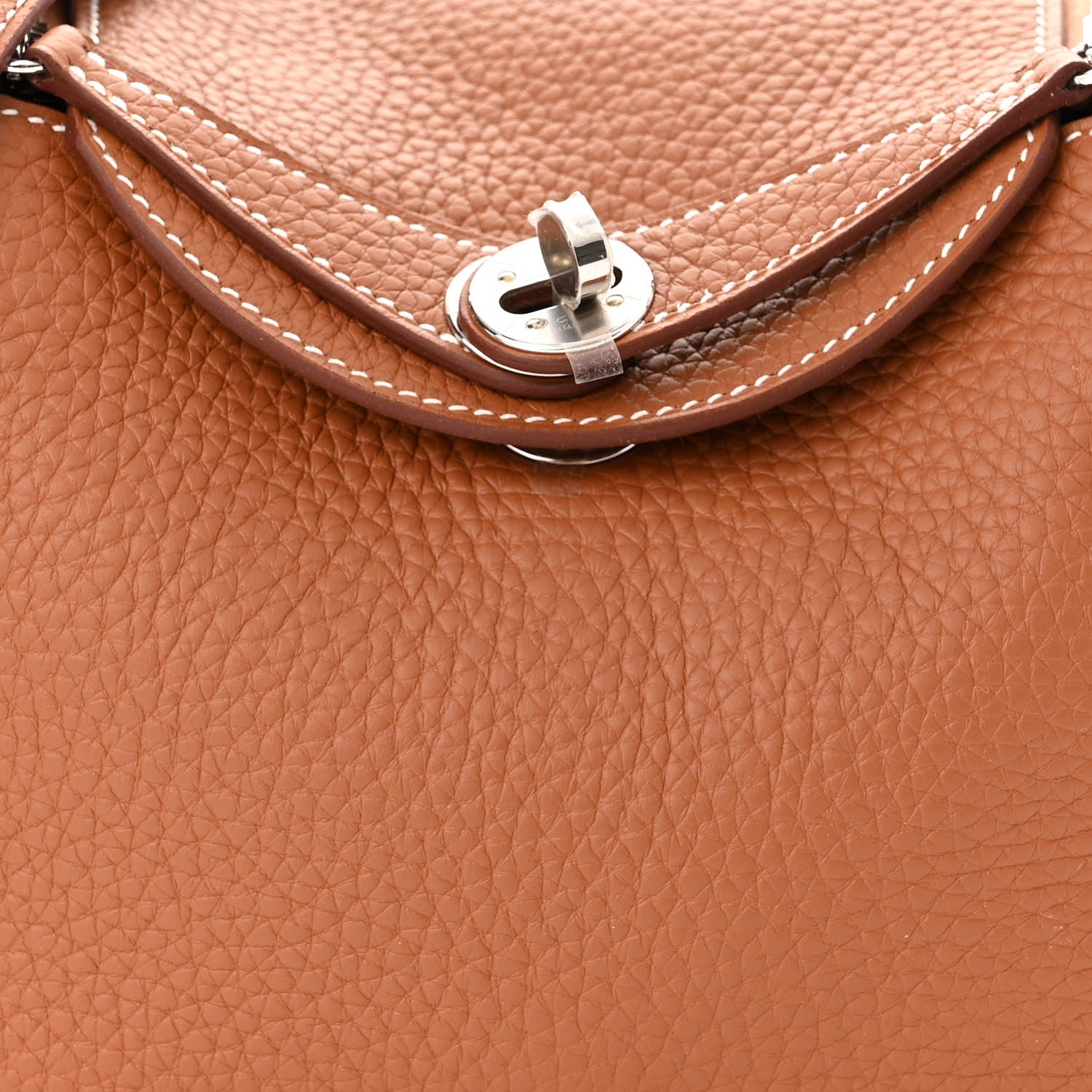 Hermes Taurillon Clemence Mini Lindy 20 Gold 7 of 9