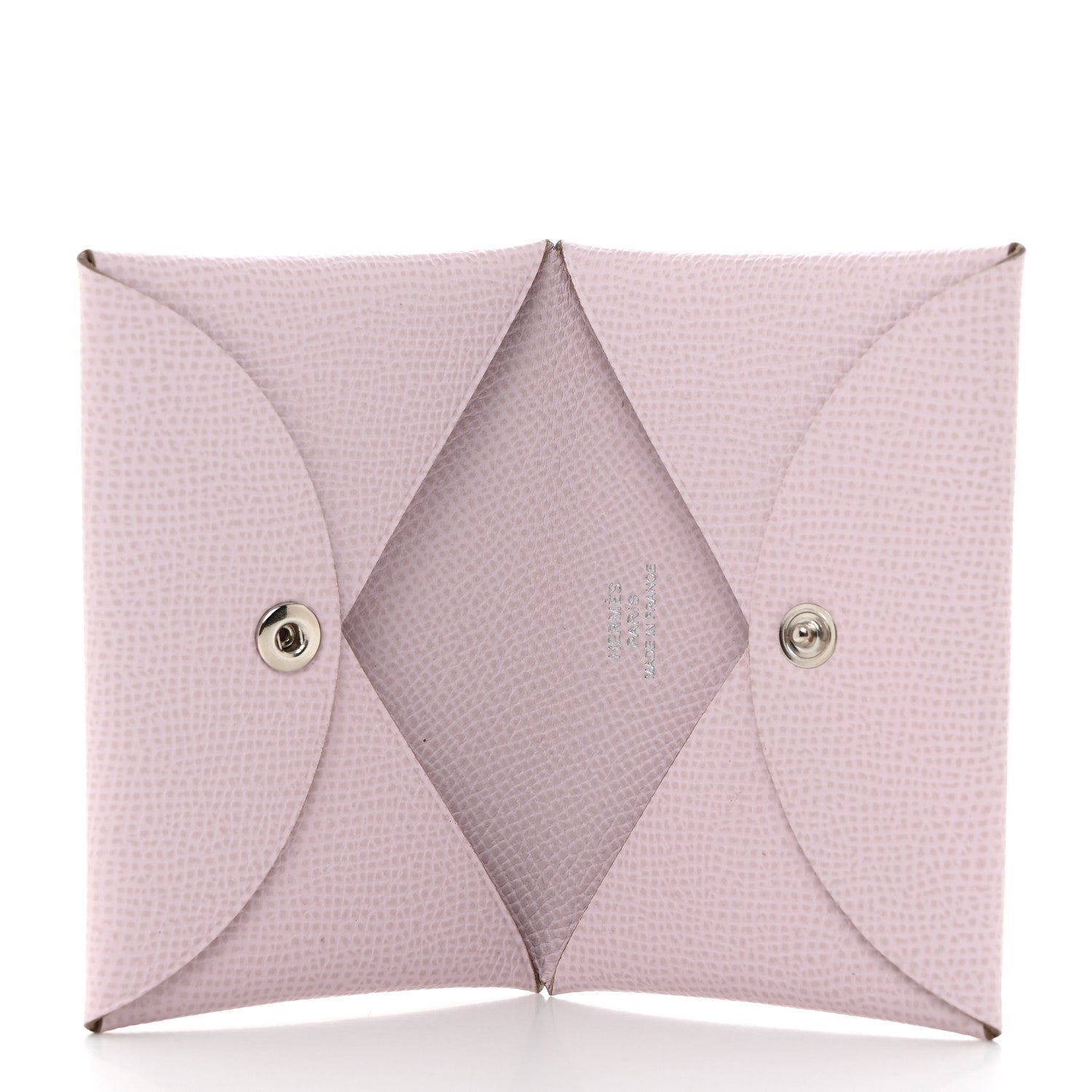 Hermes Epsom Calvi Card Case Mauve Pale 5 of 9