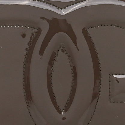 Dolce & Gabbana DOLCE GABBANA Patent DG Logo Flap Crossbody Bag Brown 7 of 9