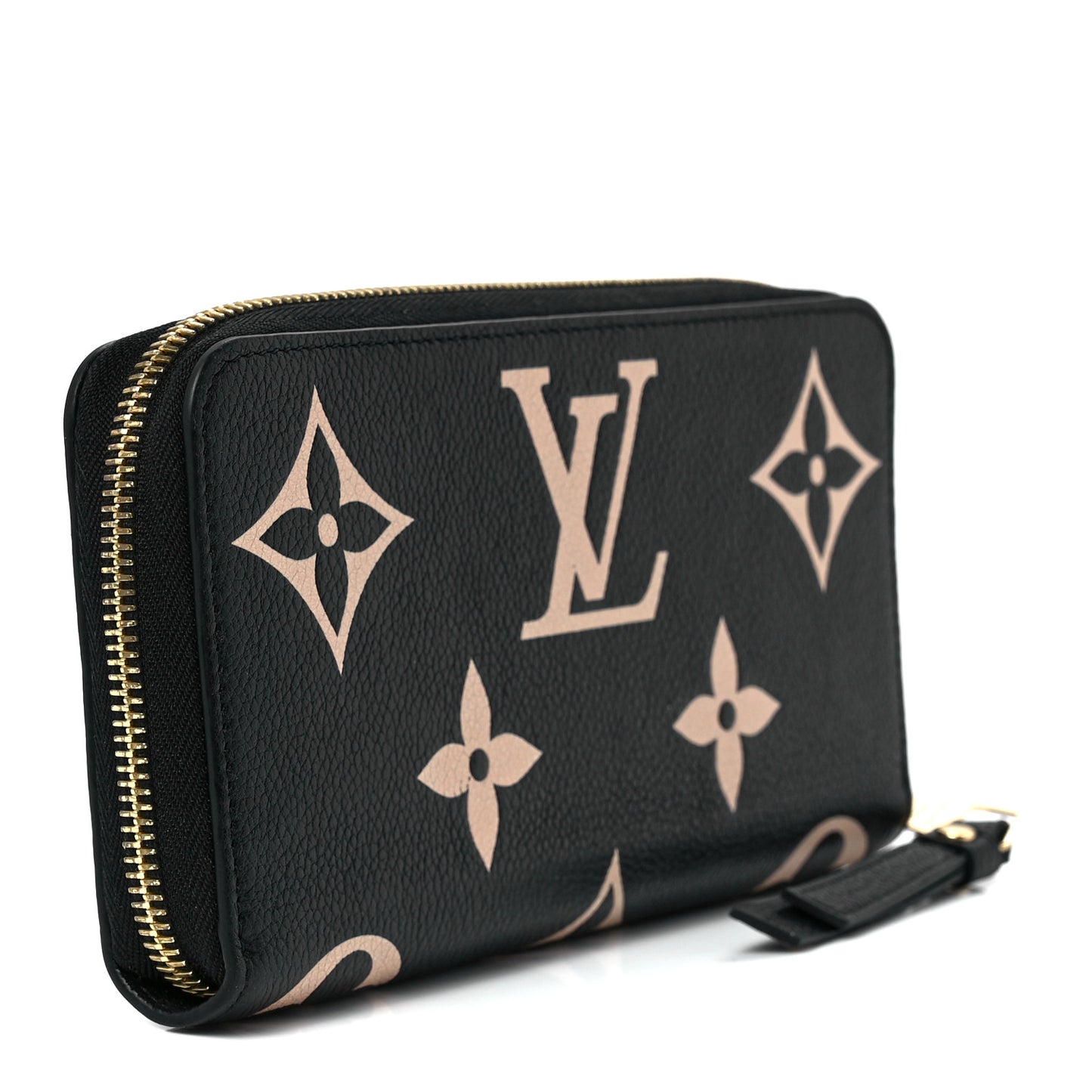 Empreinte Monogram Giant Zippy Wallet Black Beige