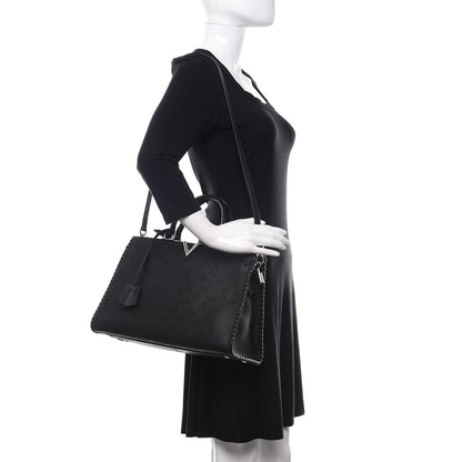 Louis Vuitton Monogram Cuir Plume Very Zipped Tote Black 2 of 10
