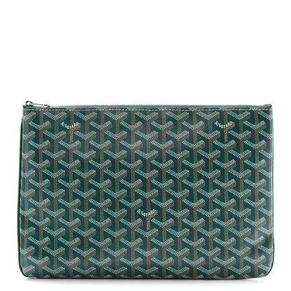 Goyard Goyardine Senat Pochette MM Green 1 of 8