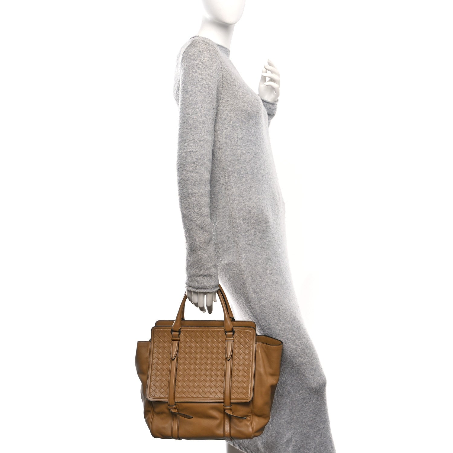 Bottega Veneta Nappa Intrecciato Large Flap Tote Camel 2 of 9