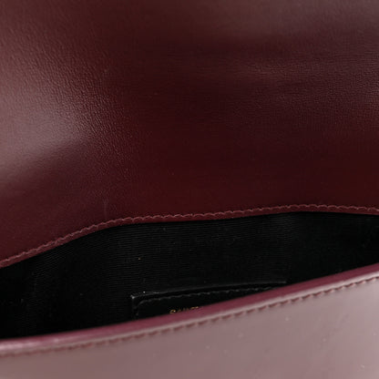 Saint Laurent Patent Calfskin Monogram Uptown Clutch Dark Red Wine 8 of 10