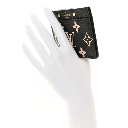 Louis Vuitton Empreinte Card Holder Black Beige 2 of 7
