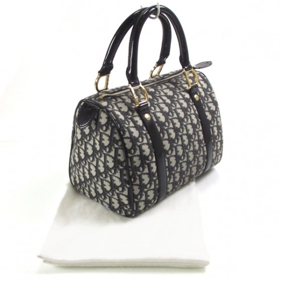 Christian Dior Monogram Boston Black 3 of 9