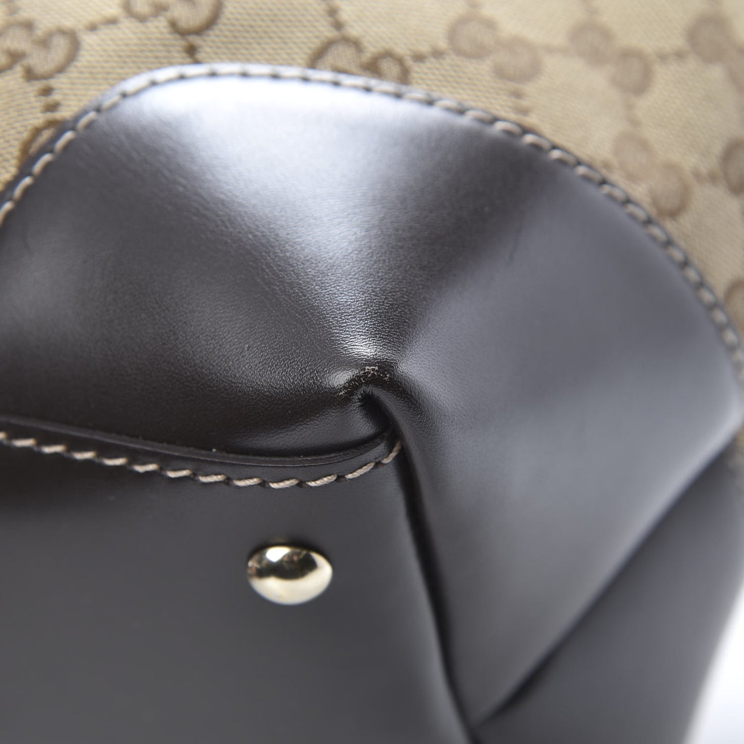 Monogram Lovely Heart Tote Brown