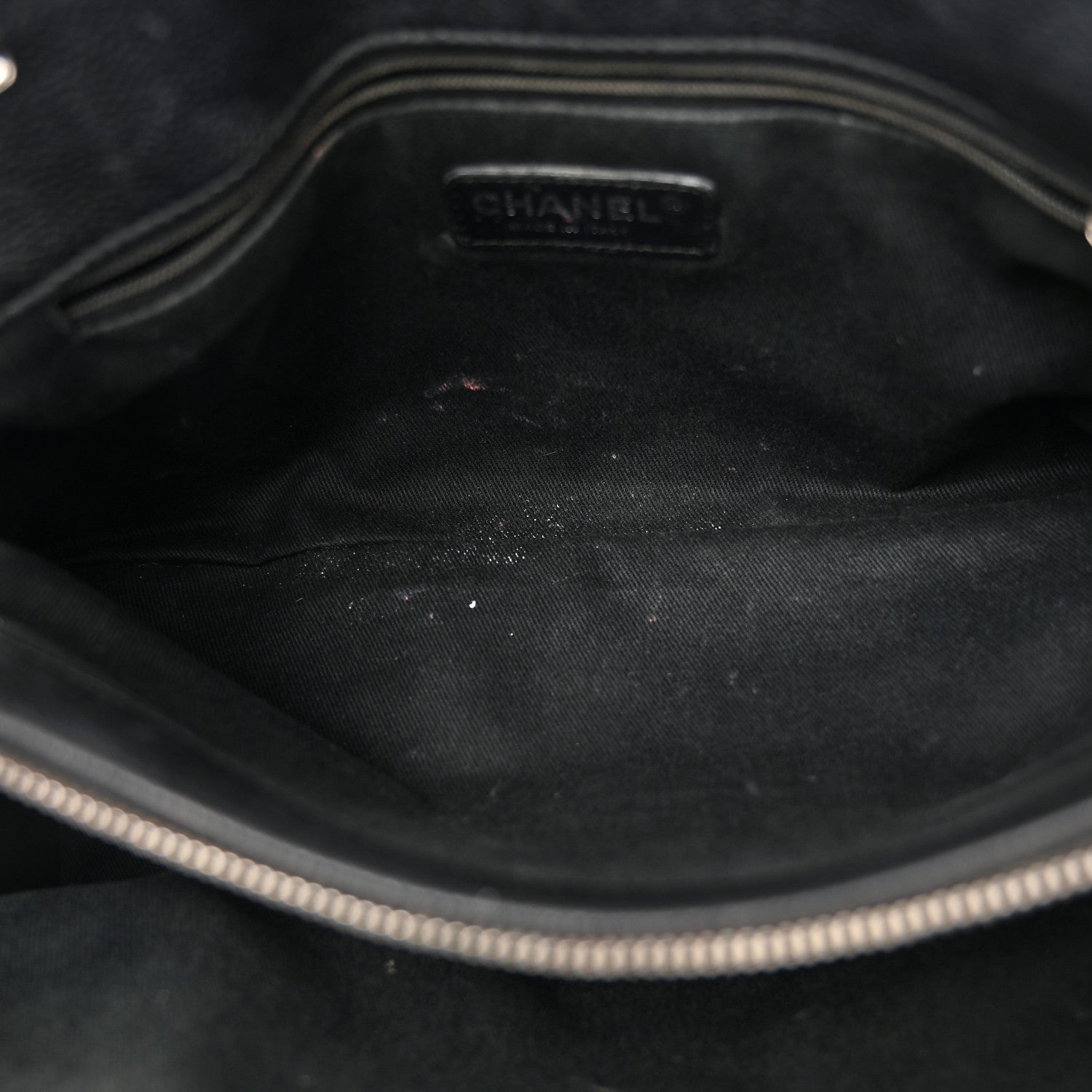 Chanel Caviar Quilted CC Timeless Soft Tote Black 7 of 13