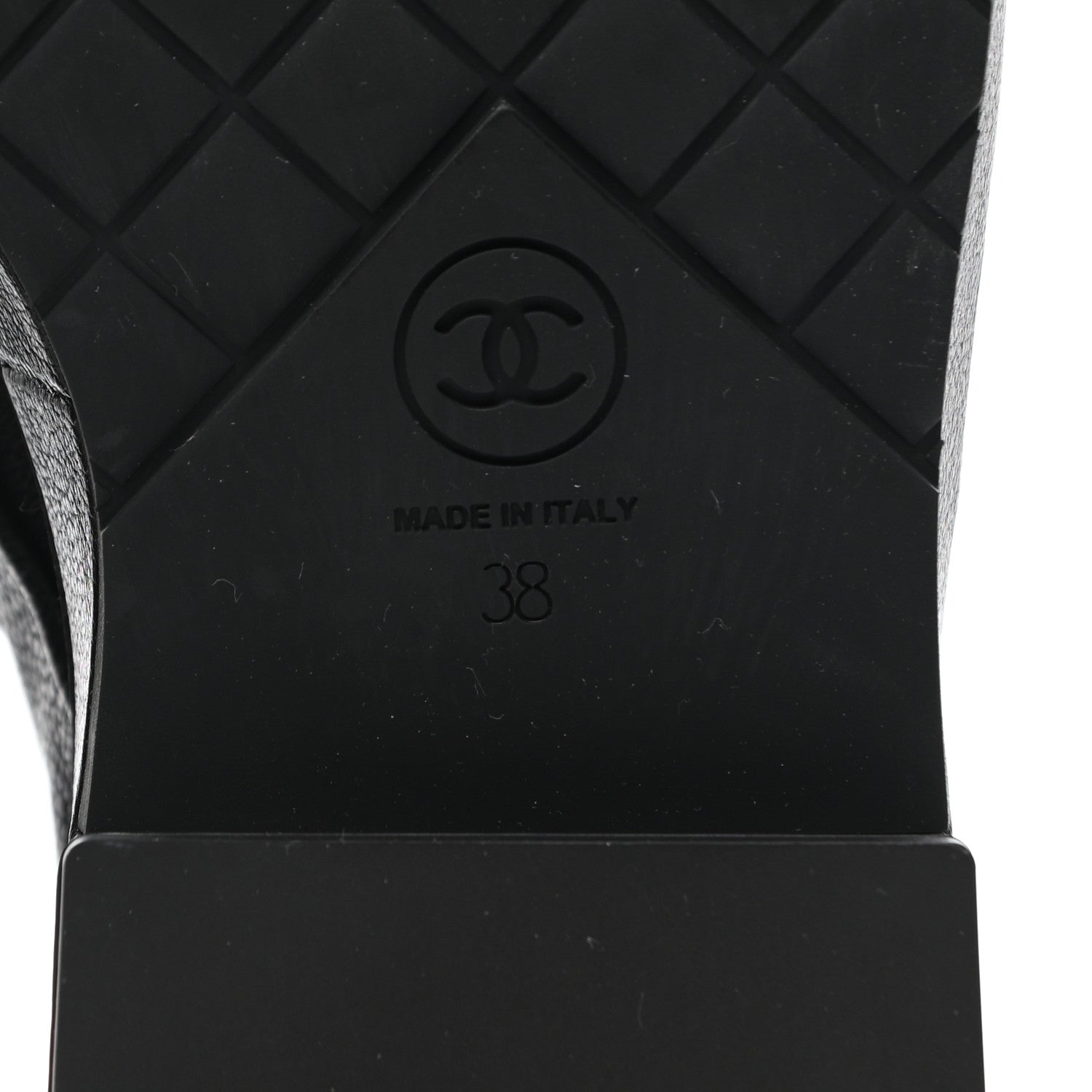 Chanel Goatskin Pearl Lace Up CC Short Boots 38 Black 6 of 8