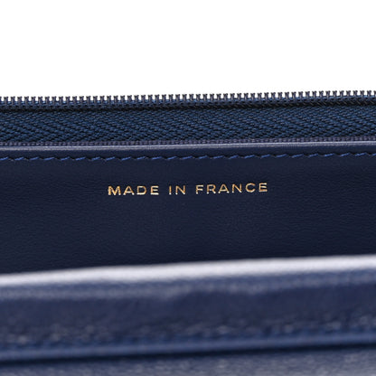 Chanel Caviar Quilted Wallet on Chain WOC Navy Blue 7 of 12