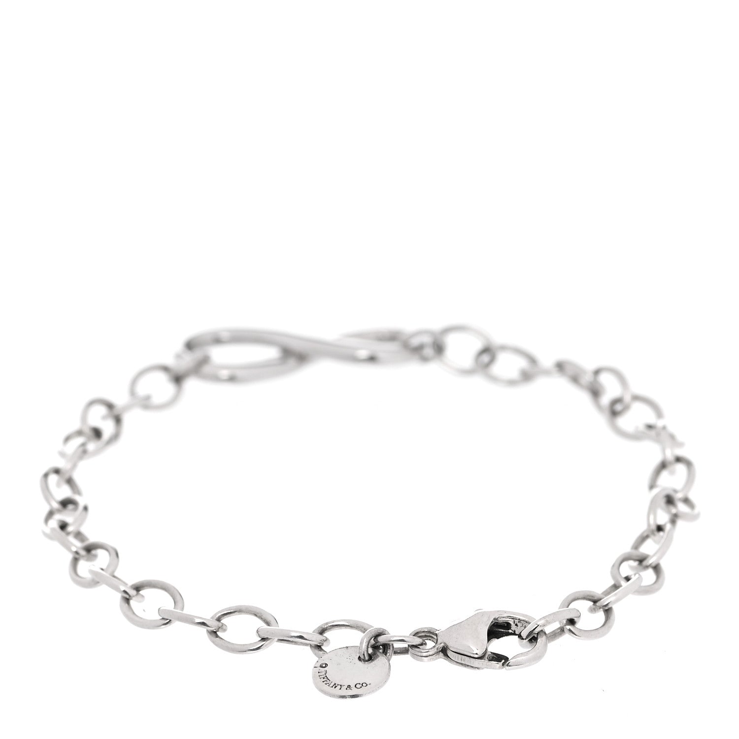 Tiffany Sterling Silver Infinity Chain Bracelet 3 of 5