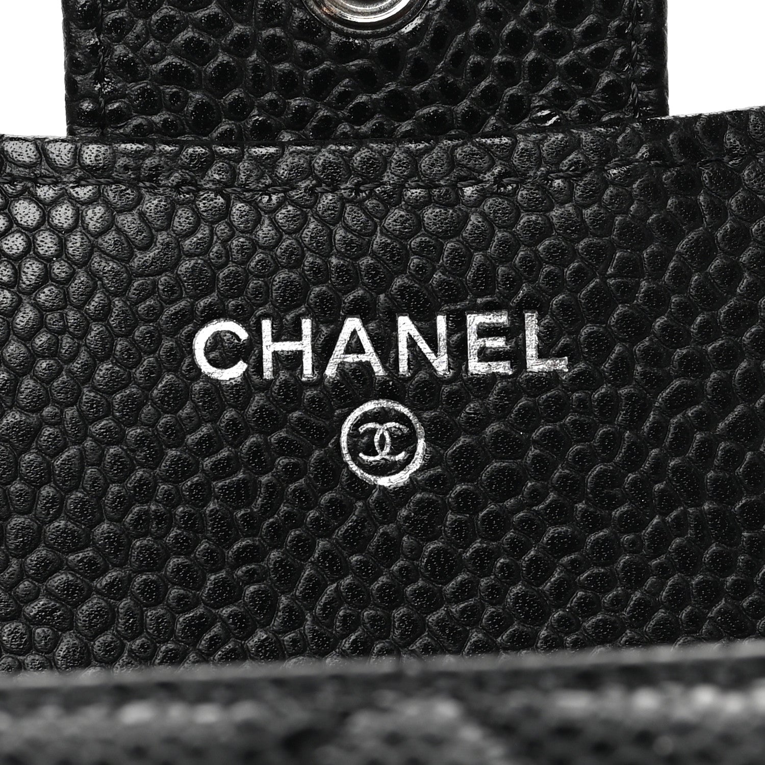 Chanel Caviar Quilted Compact Flap Wallet Black 7 of 12
