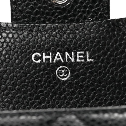 Chanel Caviar Quilted Compact Flap Wallet Black 7 of 12