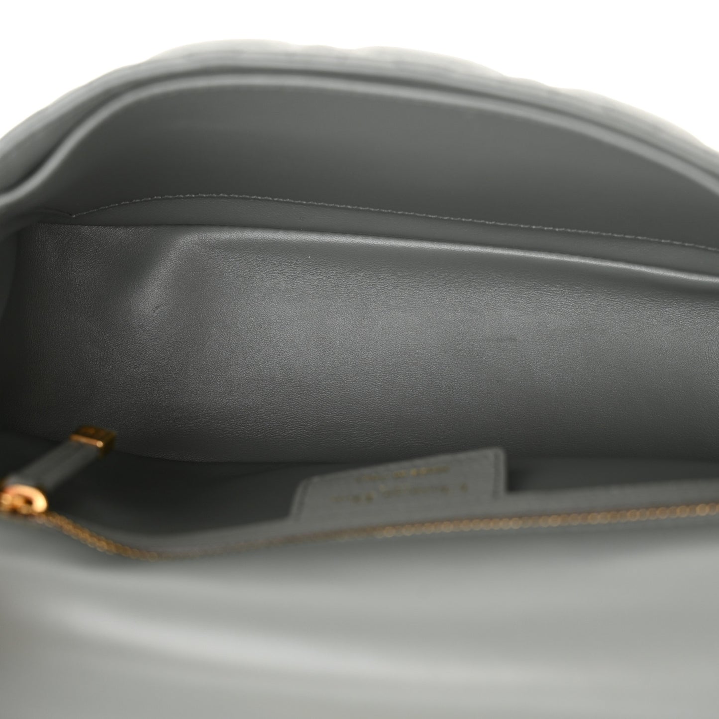 Calfskin Cannage Medium Caro Bag Ethereal Grey