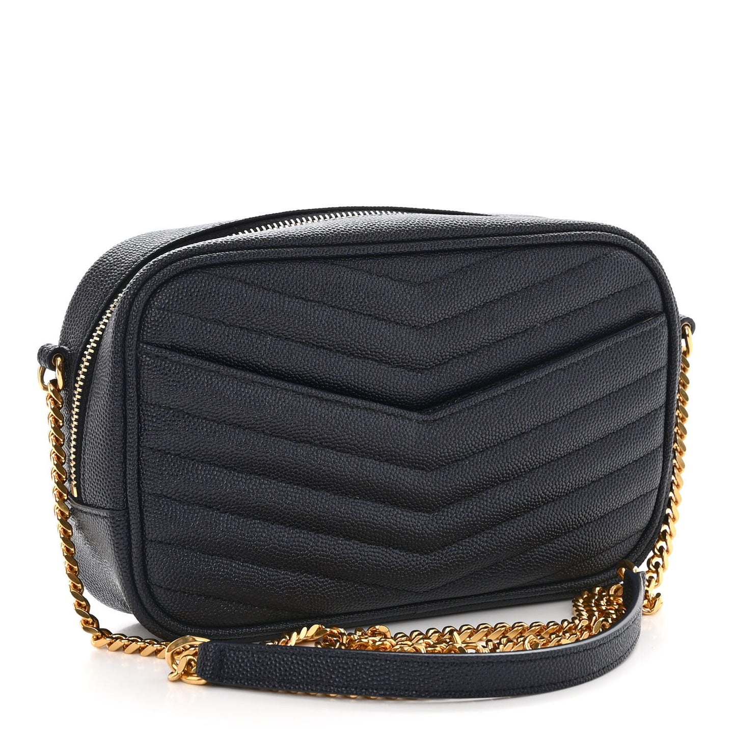 Grain De Poudre Matelasse Monogram Mini Lou Camera Bag Deep Marine