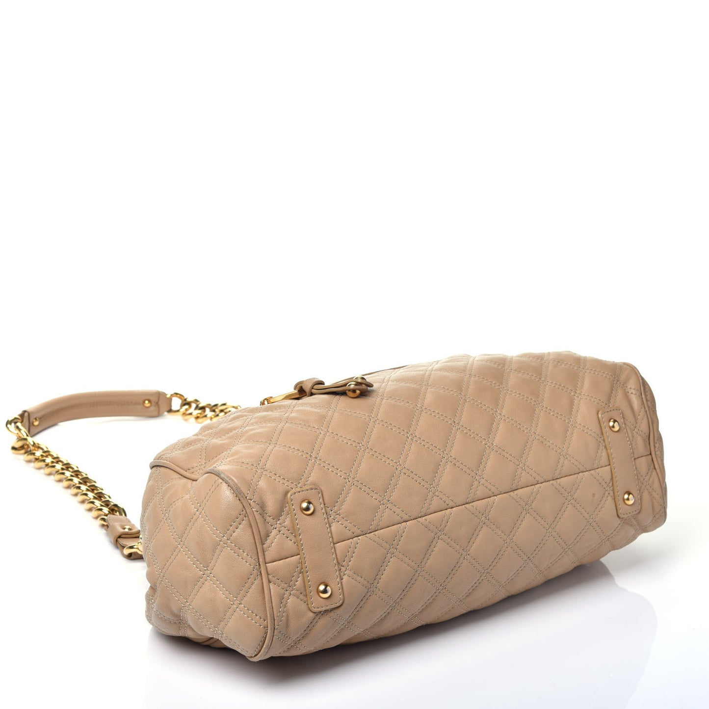 Calfskin Quilted Stam Beige