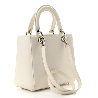 Christian Dior X Andy Warhol Calfskin Medium Lady Dior White 3 of 10