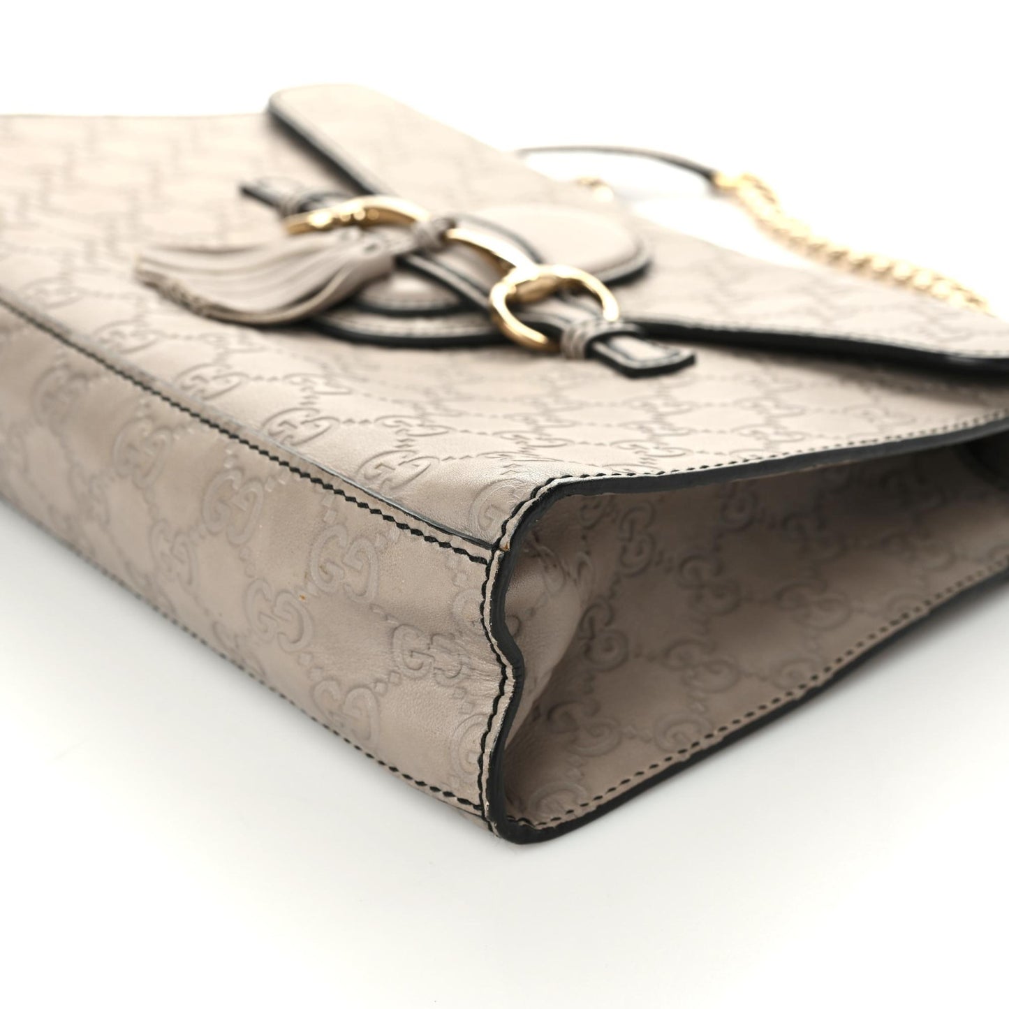 Soft Guccissima Medium Emily Chain Shoulder Bag Storm Grey