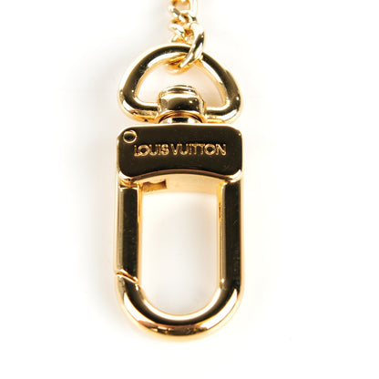 Louis Vuitton Metal Pochette Extender Key Ring Chain Gold 3 of 5
