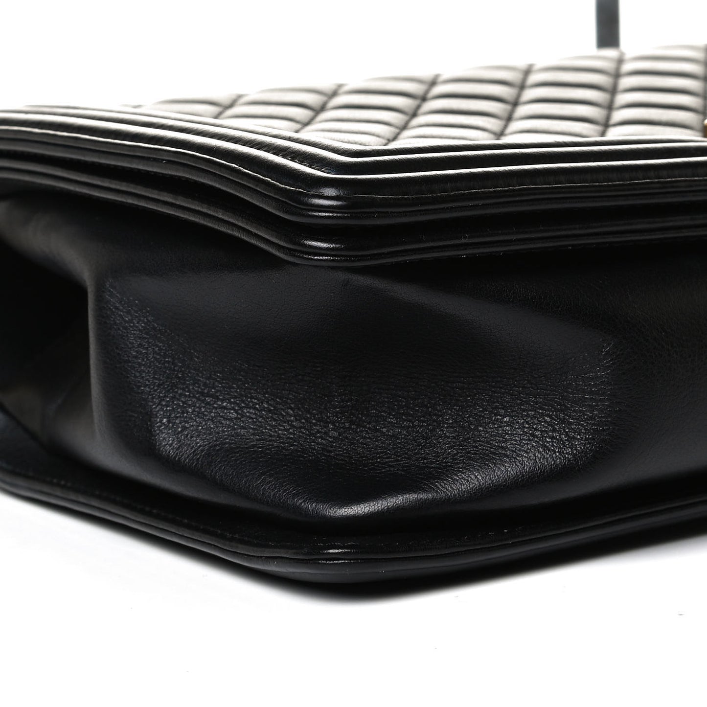 Calfskin Quilted New Medium Boy Flap Black