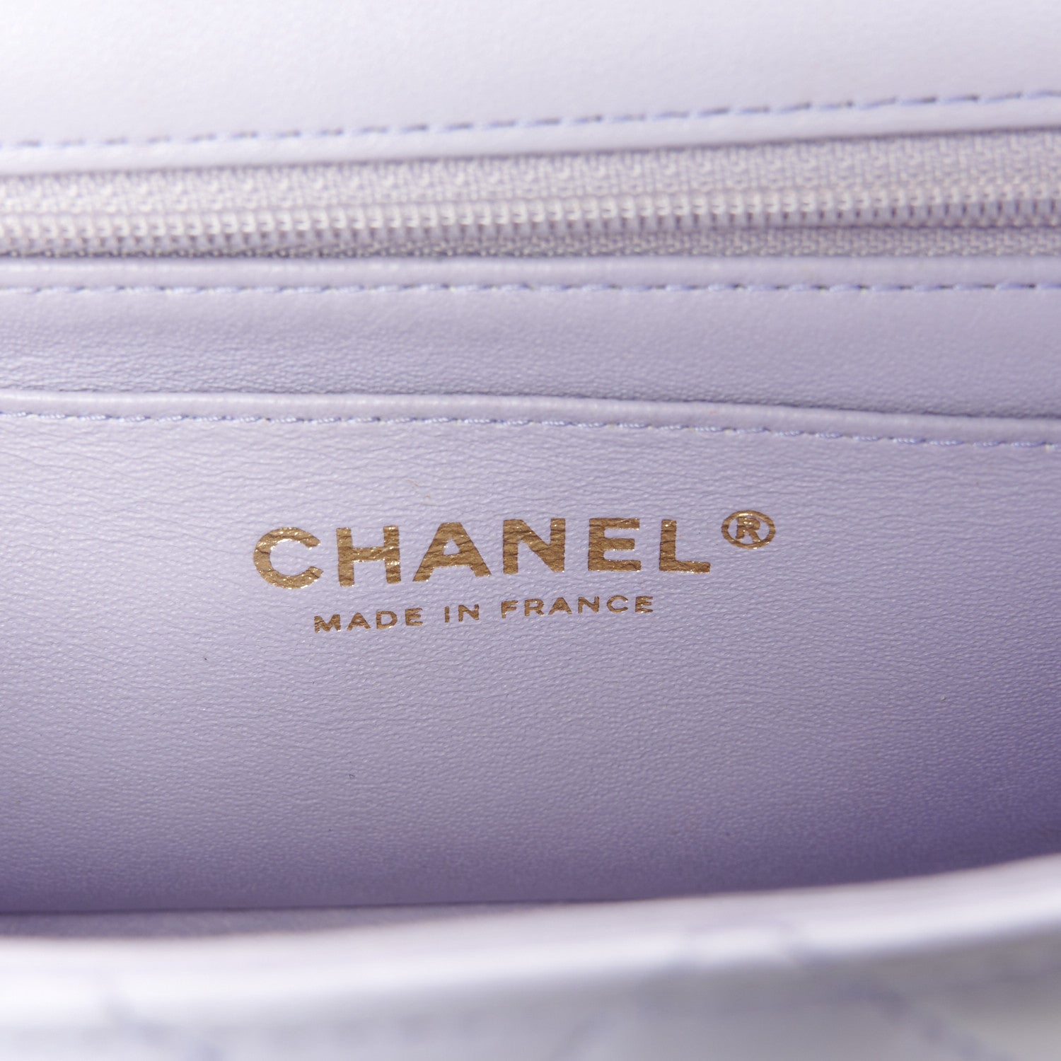 Chanel Lambskin Quilted Mini Top Handle Rectangular Flap Light Purple 7 of 13