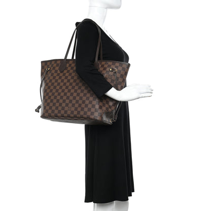 Louis Vuitton Damier Ebene Neo Neverfull MM Rose Ballerine 2 of 18