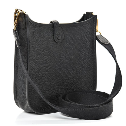 Hermes Taurillon Clemence Evelyne TPM Black 2 of 10