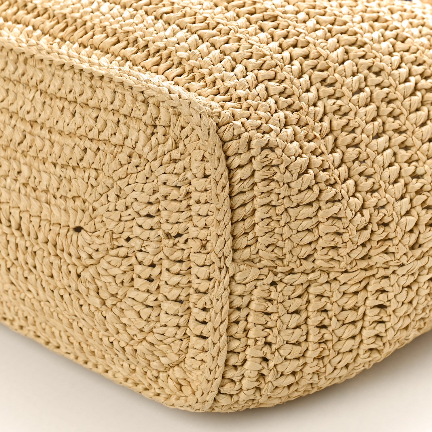 Saint Laurent Raffia Rive Gauche Tote Natural 8 of 8