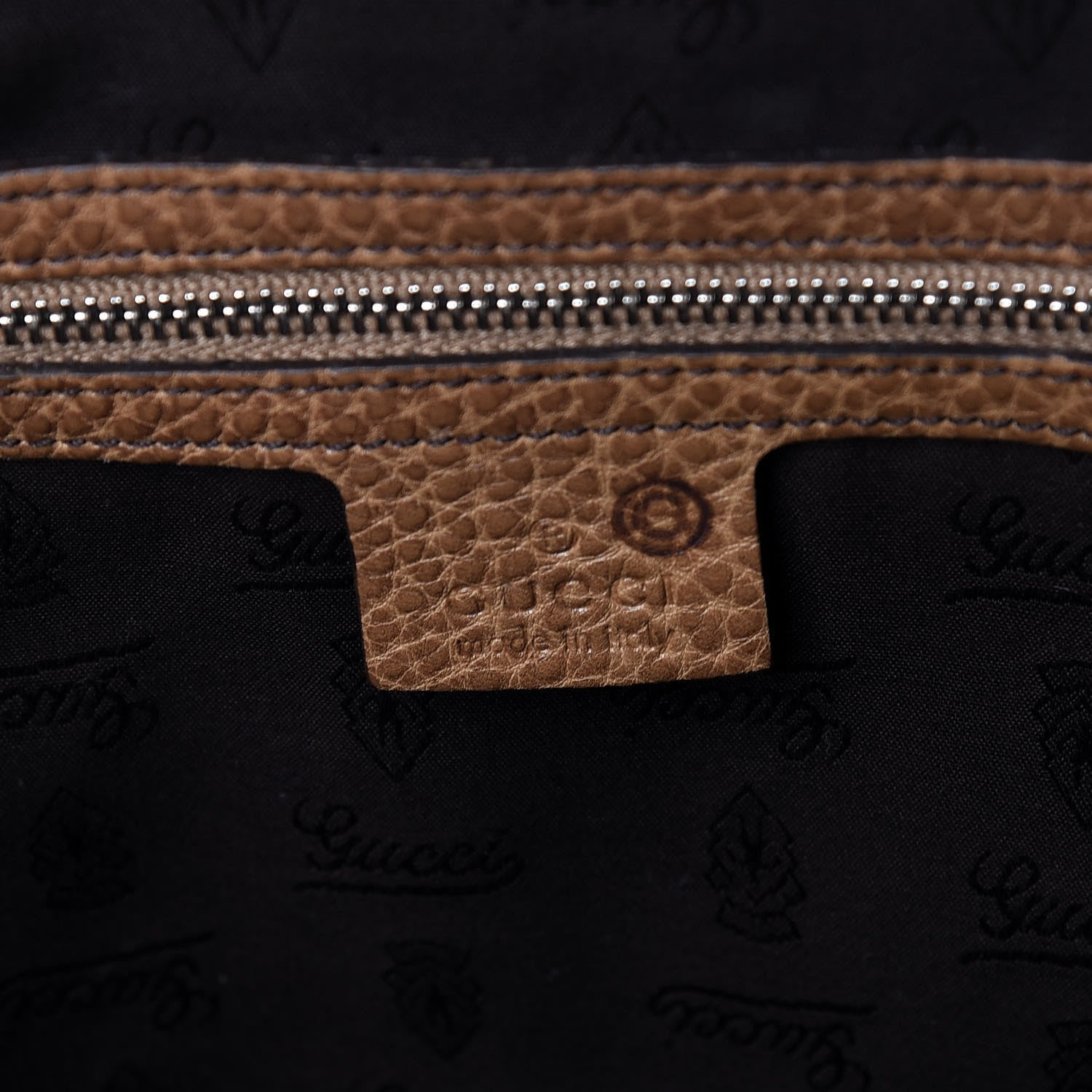 Gucci Monogram Medium Bamboo Bar Tote Brown 7 of 10