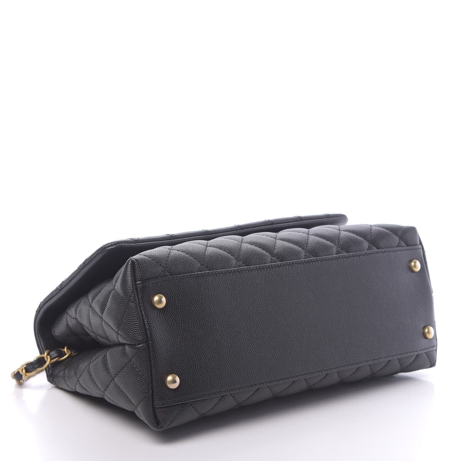 Chanel Caviar Quilted Small Coco Handle Flap Black 5 of 12