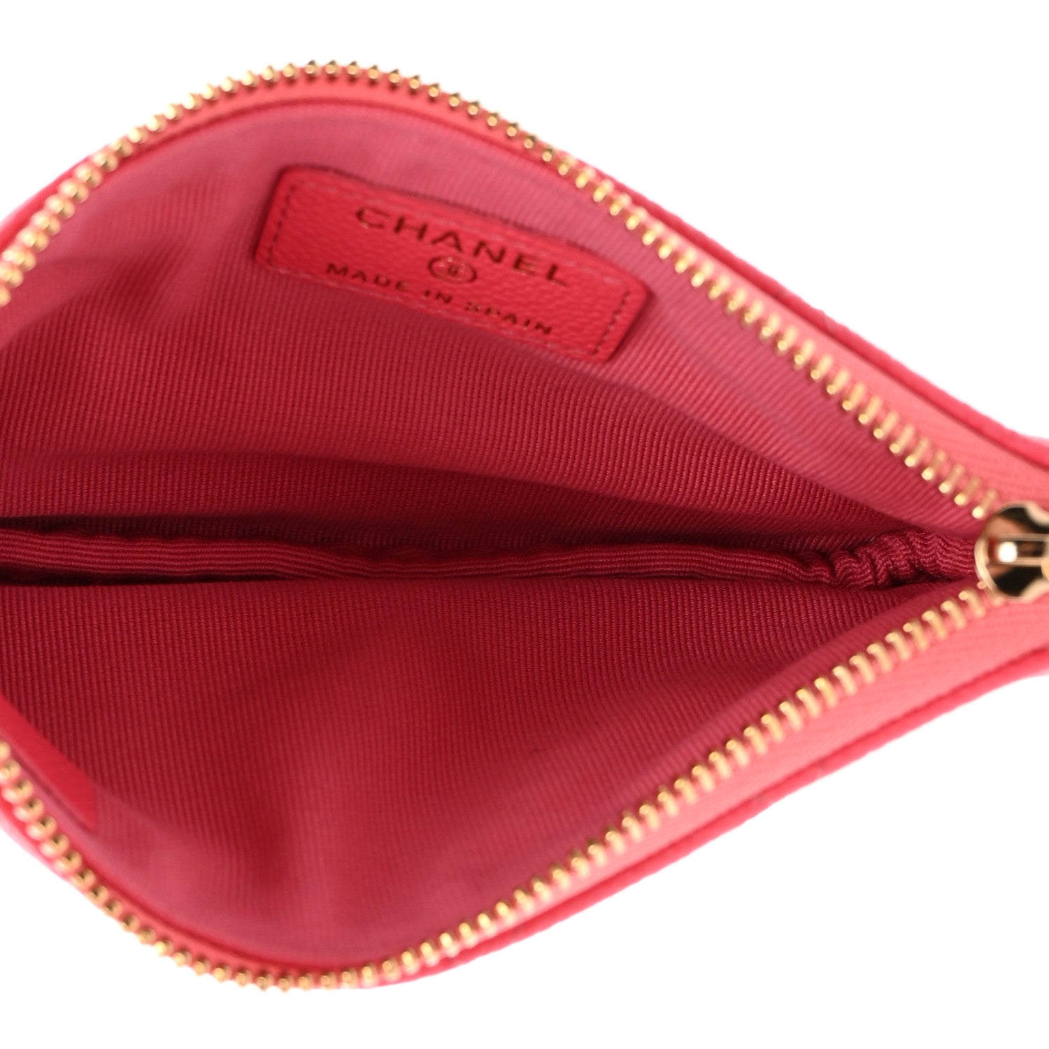 Chanel Caviar Quilted Small Cosmetic Case Pink 5 of 8