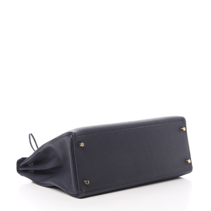 Hermes Togo Kelly Retourne 35 Bleu Nuit 5 of 11