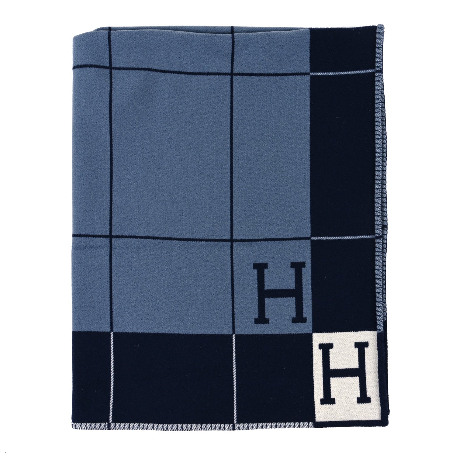 Hermes Wool Cashmere Avalon III Blanket Caban Ecru 1 of 4
