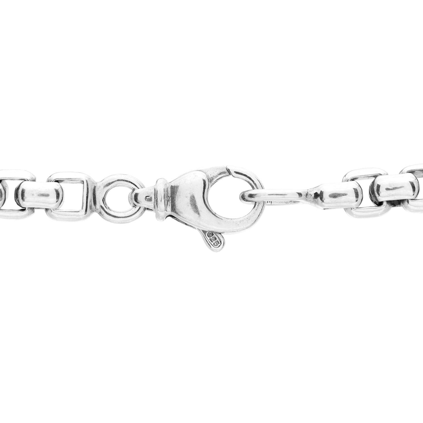 Sterling Silver 18K Yellow Gold Waves Dagger Amulet Pendant Necklace
