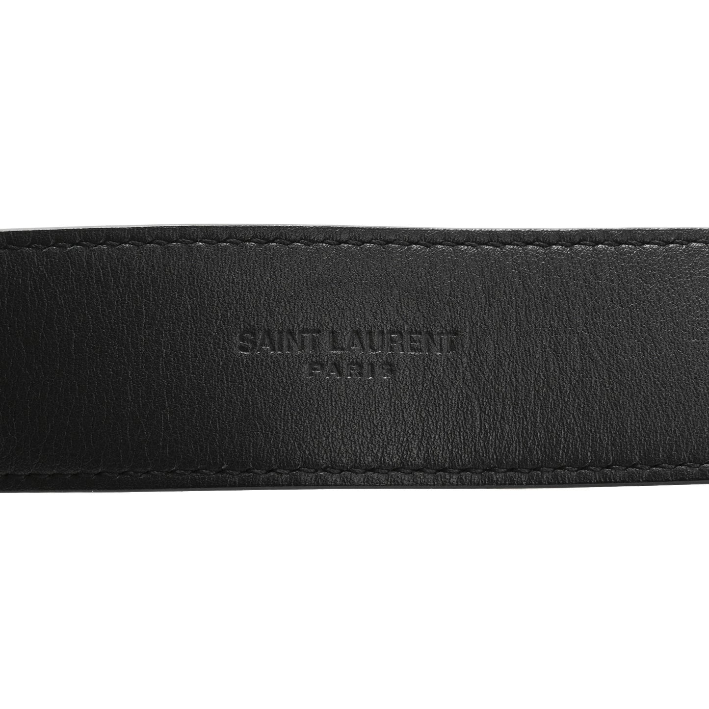 Calfskin Monogram Square Buckle Belt 80 32 Black