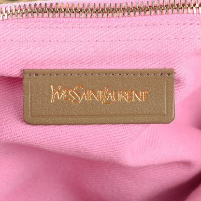 Saint Laurent Calfskin Canvas Medium Muse Two Taupe Pink 6 of 8