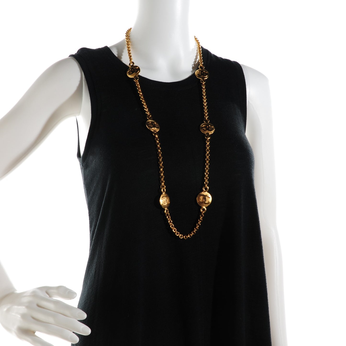 CC Long Necklace Gold