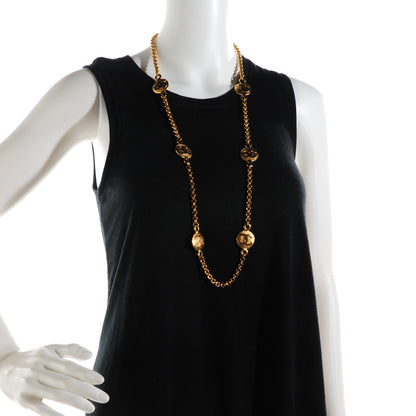 Chanel CC Long Necklace Gold 2 of 7