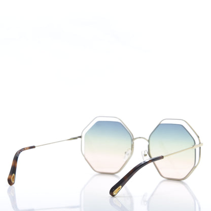 Chloe Poppy Geometric Sunglasses CE132S Havana Brown 4 of 7