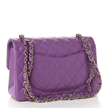 Chanel Caviar Quilted Small Double Flap Purple 2 of 10
