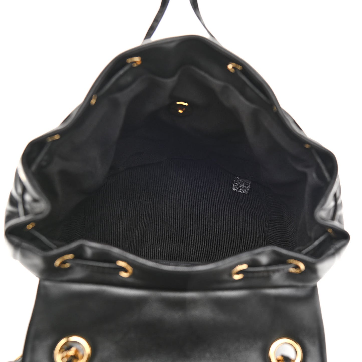 Calfskin Quilted Small Urban Spirit Backpack Black