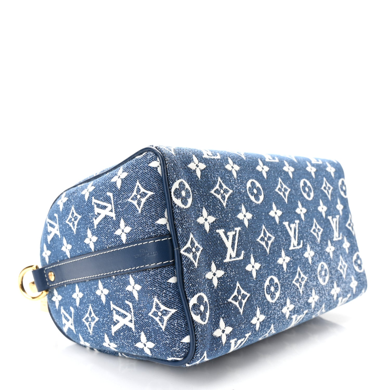 Louis Vuitton Monogram Jacquard Denim Speedy Bandouliere 25 Bleu 4 of 9