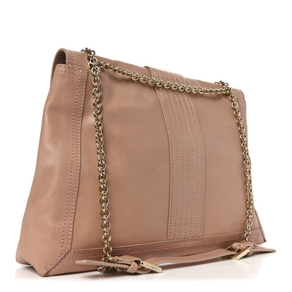 Fendi Vitello Acqua Maxi Baguette Shoulder Bag Lilla 3 of 10