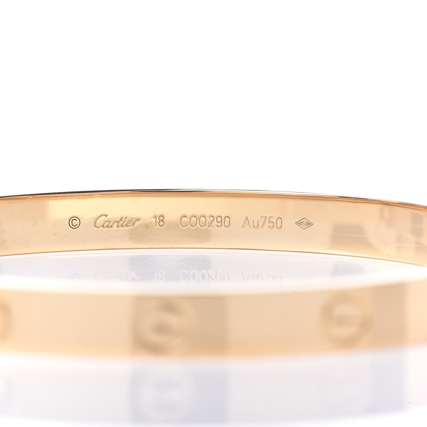 Cartier 18K Yellow Gold LOVE Bracelet 18 6 of 7
