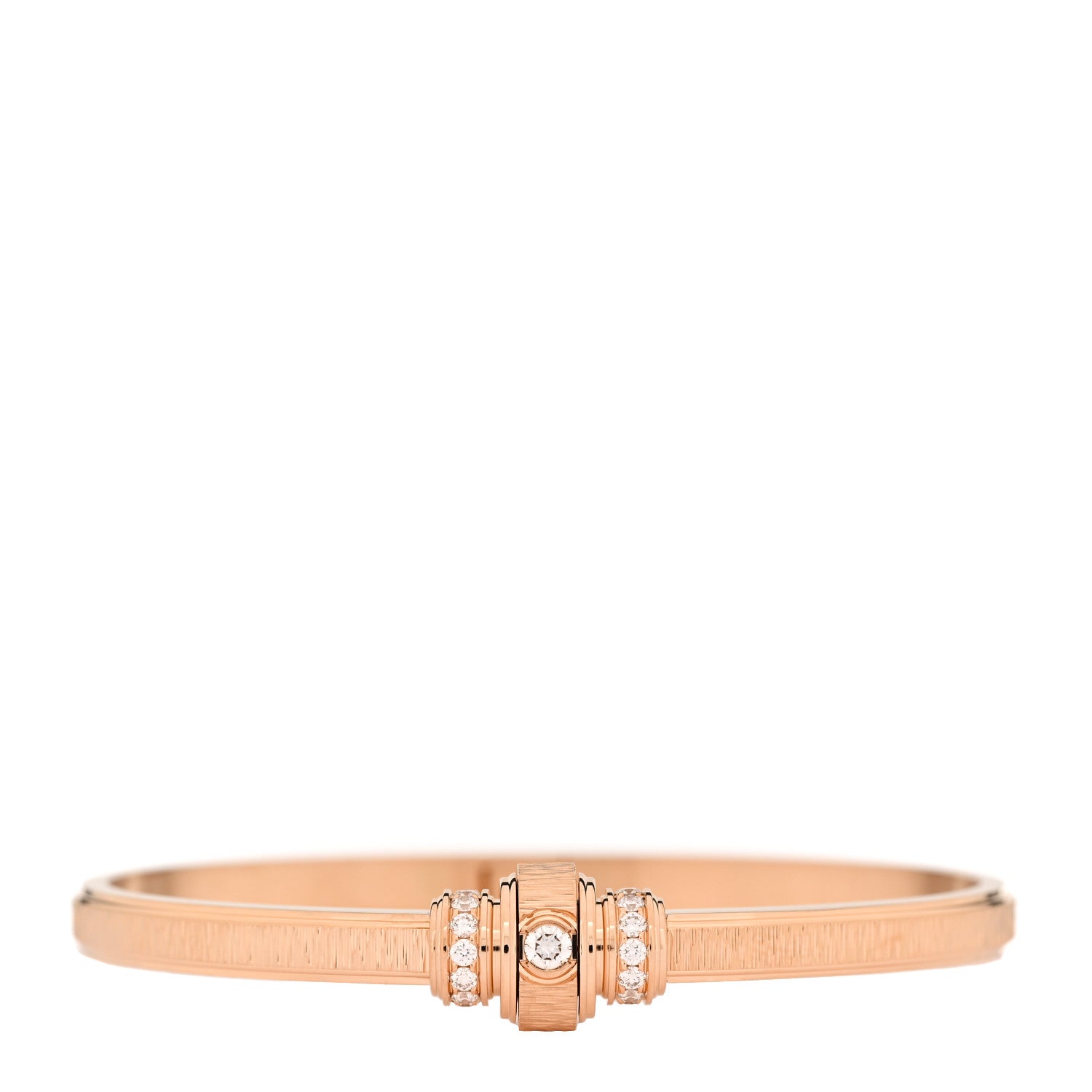 Piaget 18K Rose Gold Diamond Possession Decor Palace Bangle Bracelet 1 of 4