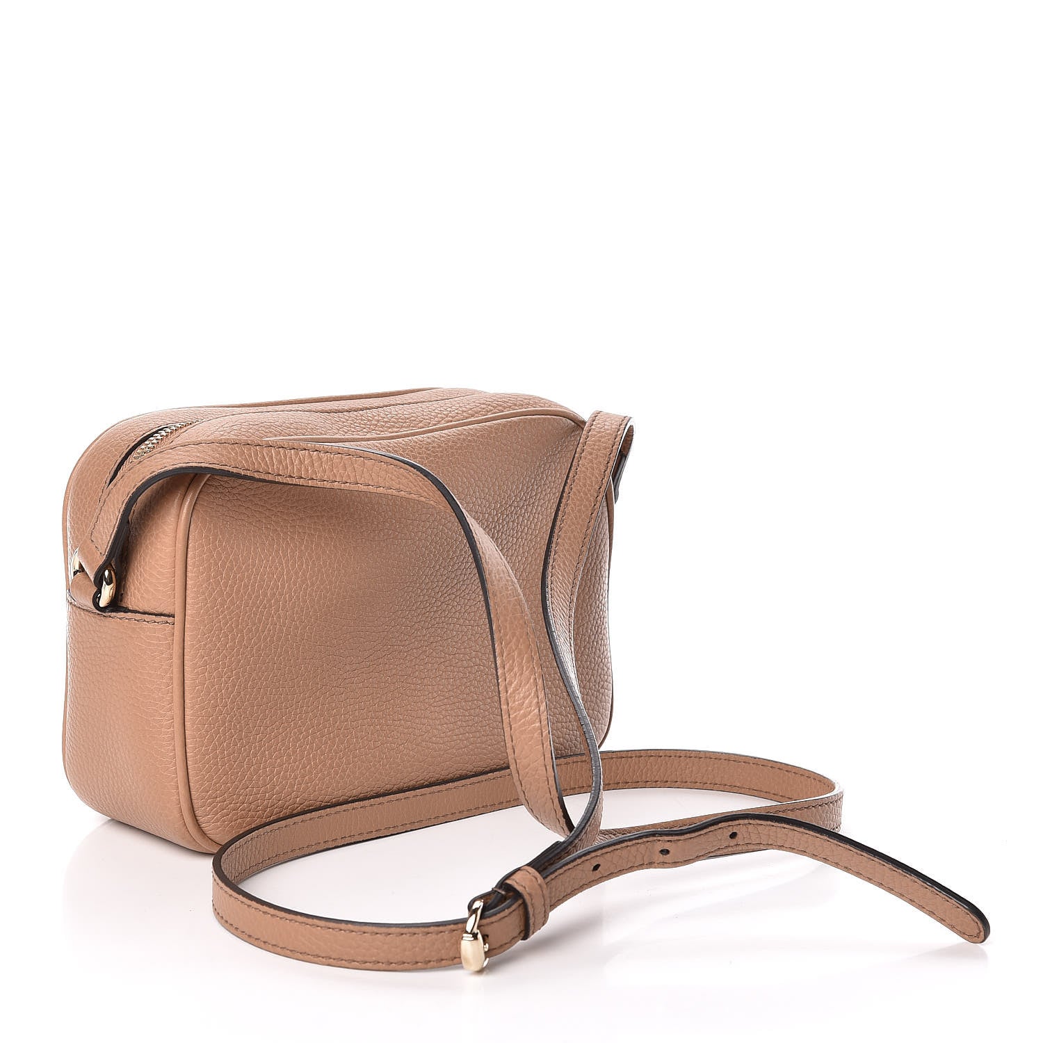 Gucci Pebbled Calfskin Small Soho Disco Bag Camelia 3 of 11