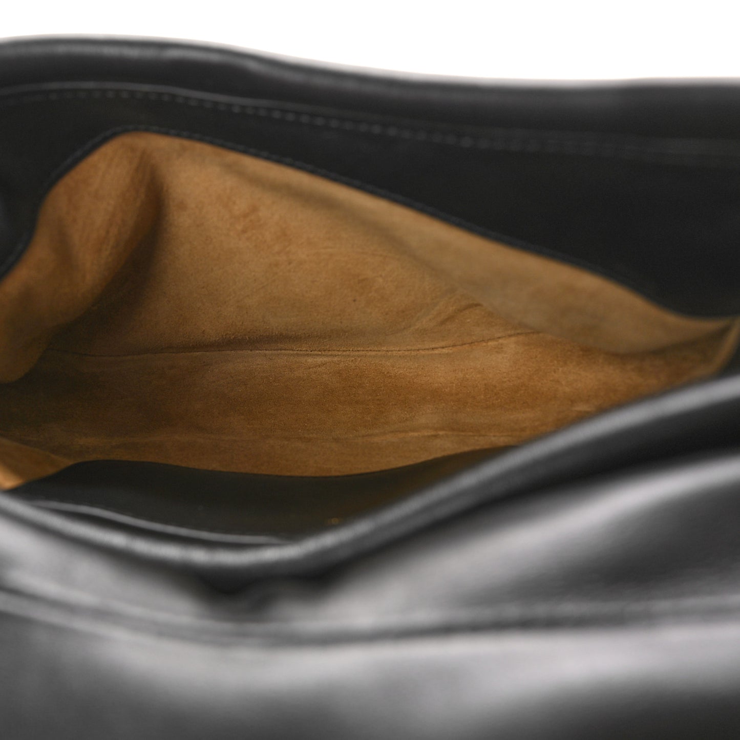 Shiny Nappa Calfskin Paseo Satchel Black