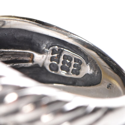 David Yurman Sterling Silver 14K Gold Large Infinity Ring 48 4.5 4 of 5